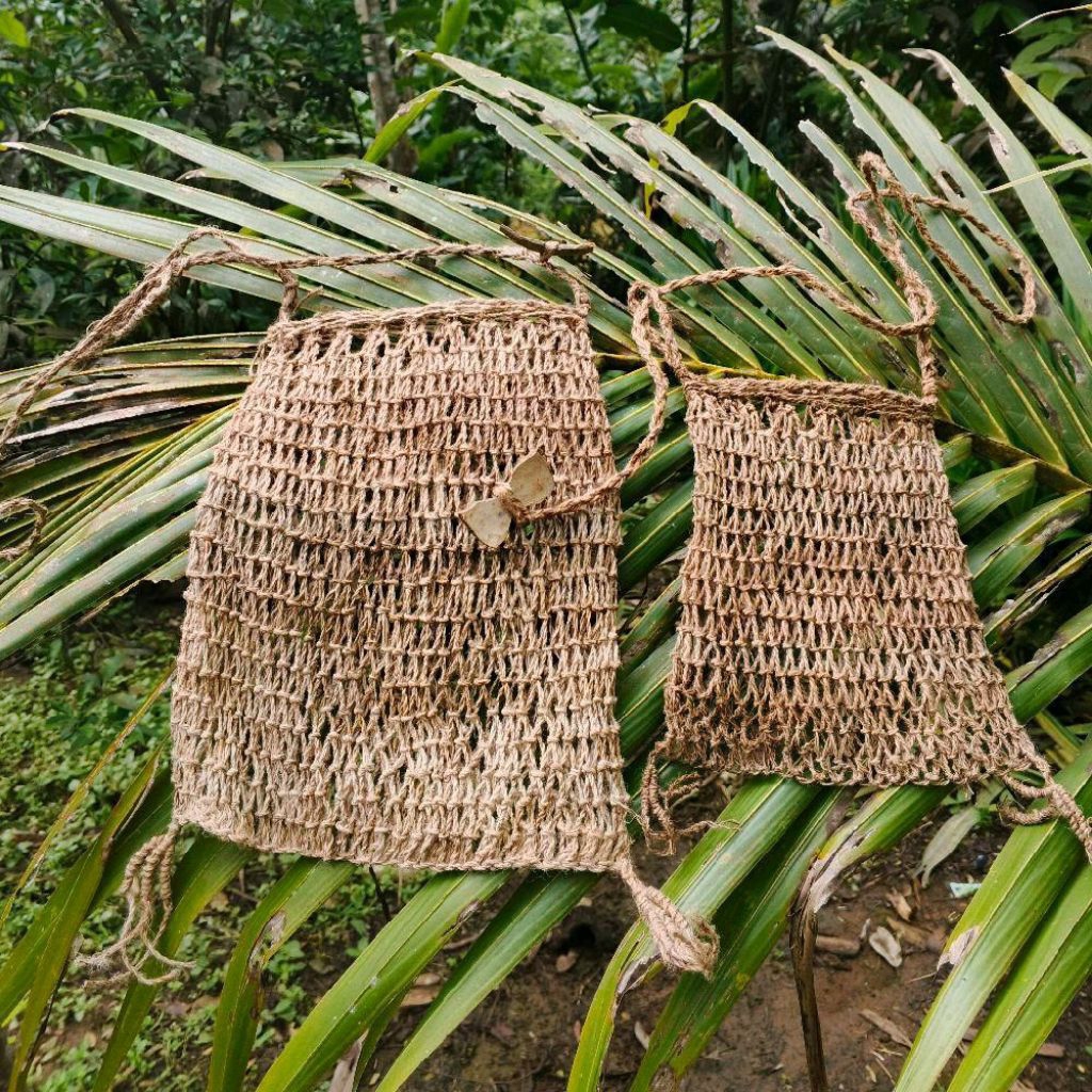 Koja Baduy Asli Handmade Tas Anyaman Tradisional Original Suku Baduy Size Kecil & Sedang Tas Etnik S