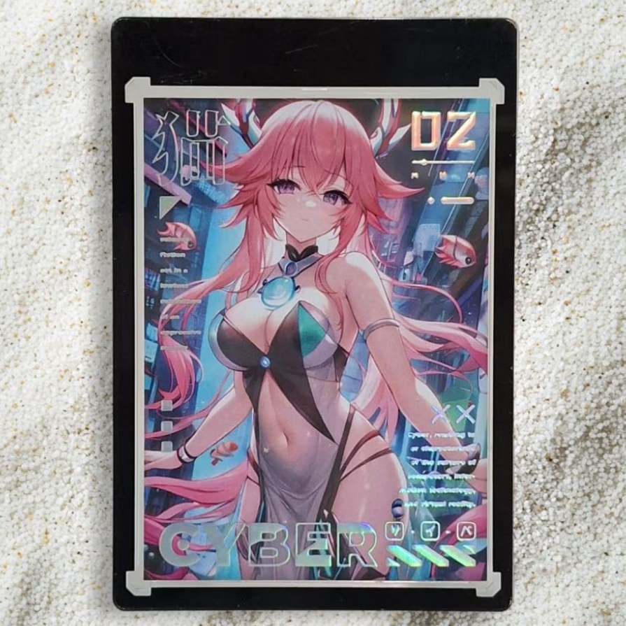 Kartu CCG Magnetic Case Genshin Impact Yae Miko Cyber