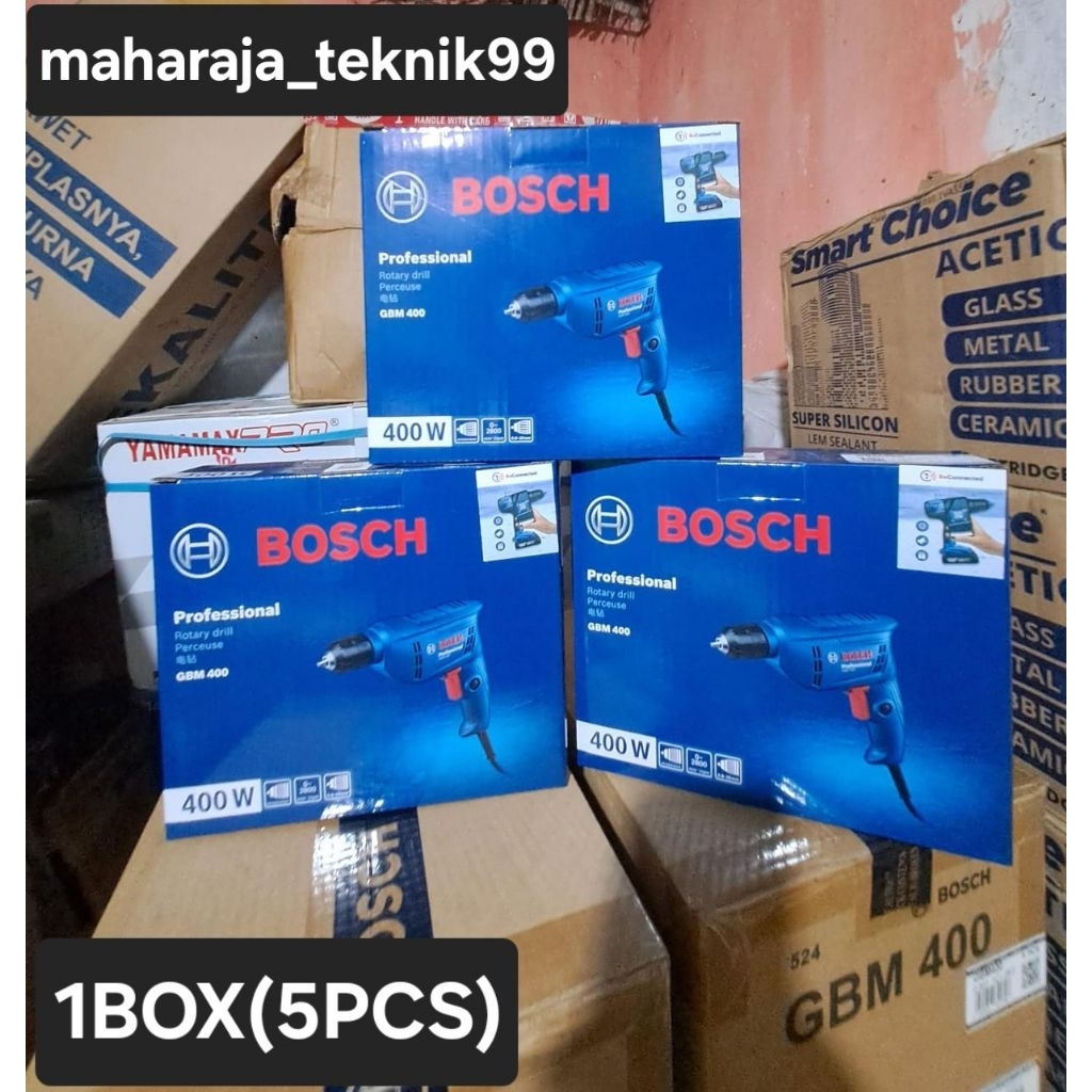 1BOX(5PCS) BOSCH Mesin Bor Listrik 10mm GBM 400 Original BOSCH Mesin Bor Drill