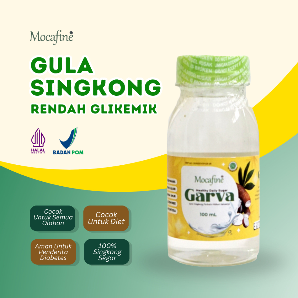 MOCAFINE - GARVA MINI Gula Singkong Mocafine - Rendah Kadar Glikemik - 100 mL