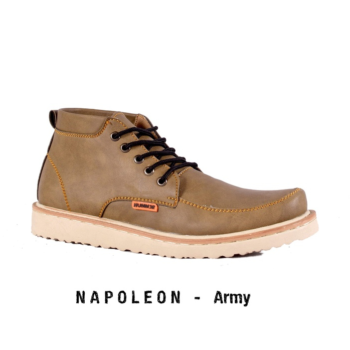 HUMM3R NAPOLEON - SEPATU BOOTS PRIA BIG SIZE WARNA ARMY