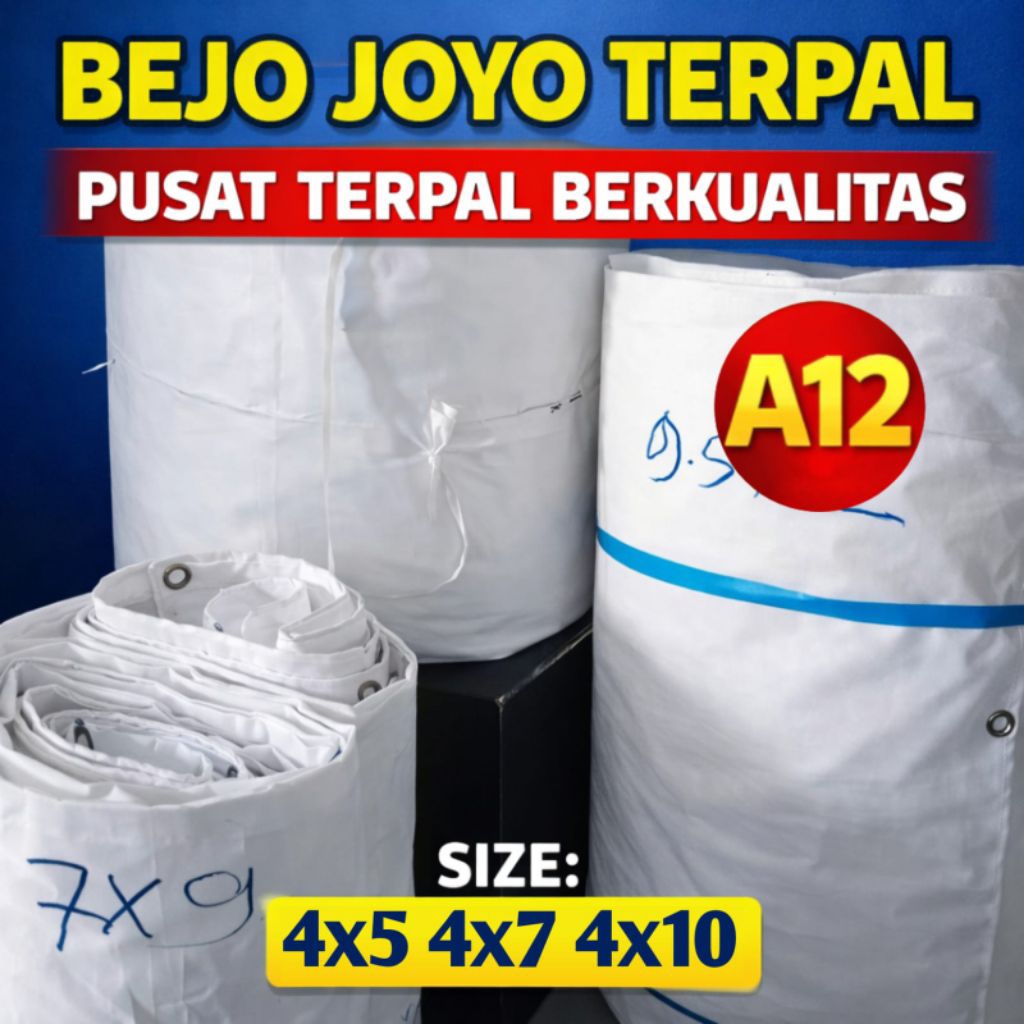 Terpal korea A12 putih Tebal tahan lama