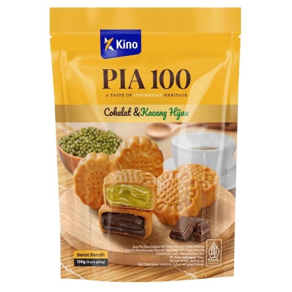 Pia 100 Kue Pie Cokelat & kacang Hijau 138 g