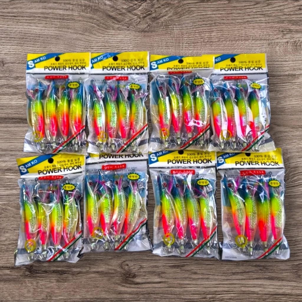 Umpan Pancing Cumi Superline SAMKO Power Hook Ukuran 2.5 - Umpan Pancing Cumi Bentuk Udang Udangan