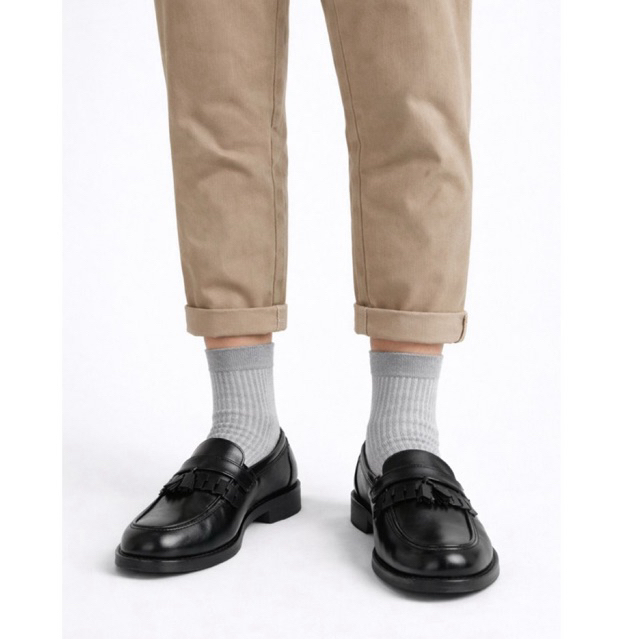 Sockbase - Kaos Kaki Abu Crew (2/4) Basic Polos - Kaos Kaki Polos Pria dan Wanita