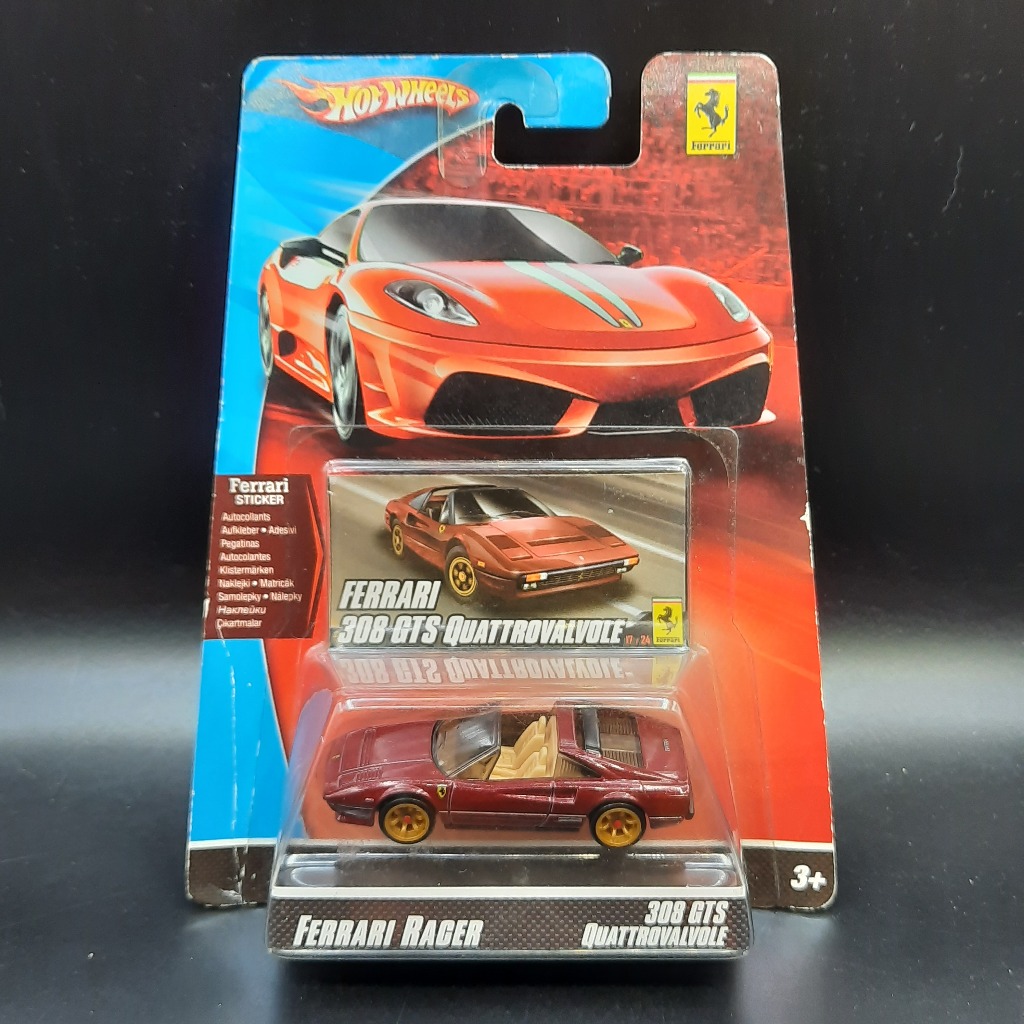 Hot Wheels Ferrari Racer Ferrari 308 GTS Quattrovalvore Card Kerut