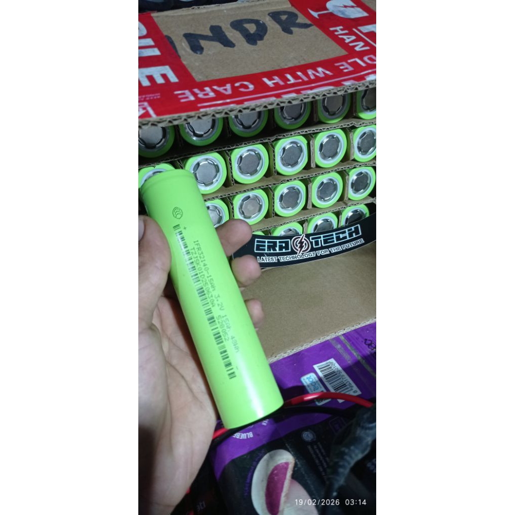 Baterai Lifepo4 IFR32140 JSK 15Ah Lontong Ijo Balap
