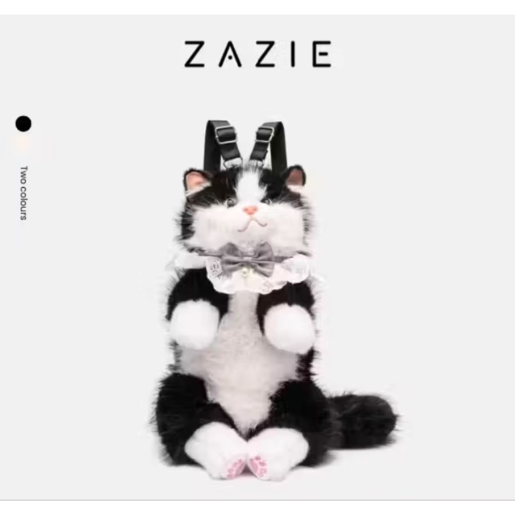 Tas Zazie Ransel Bonek kucing bulu lembut