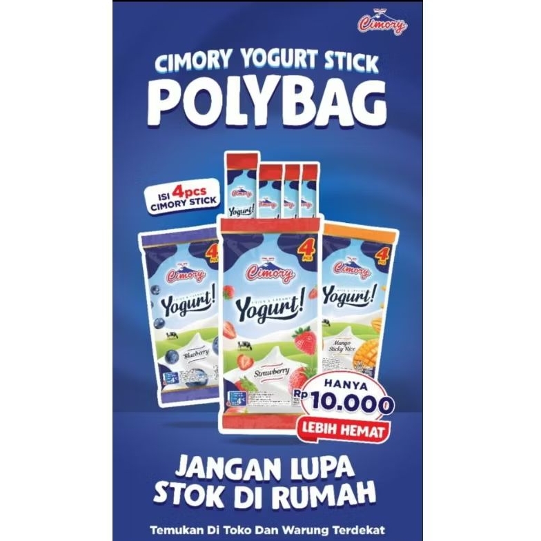 Cimory Yogurt Stickpack 40 Gram (Polybag isi 4)