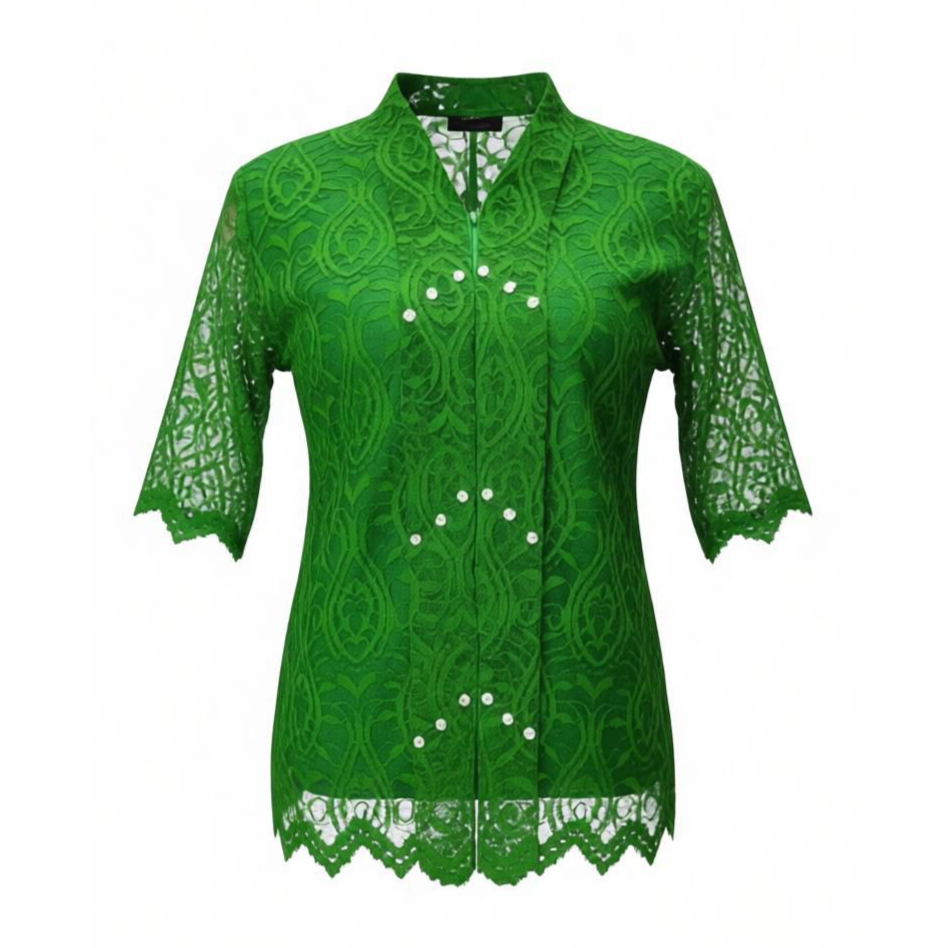 01 Murah Dan COD Blus brokat kebaya kartini kancing depan cantik halus lembut dan elegan