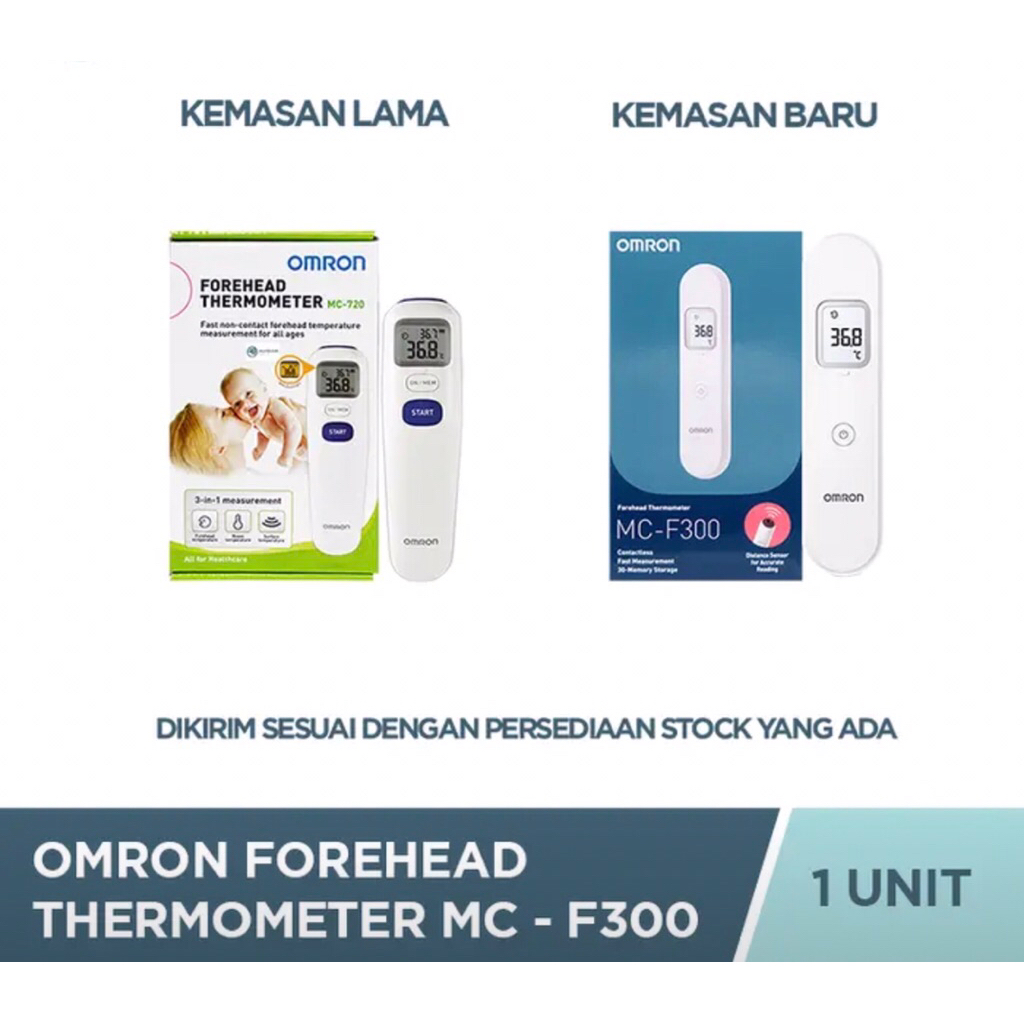 OMRON TERMOMETER DIGITAL DAHI  MC720 / THERMOMETER INFRARED OMRON MC720 / OMRON FOREHEAD THERMOMETER
