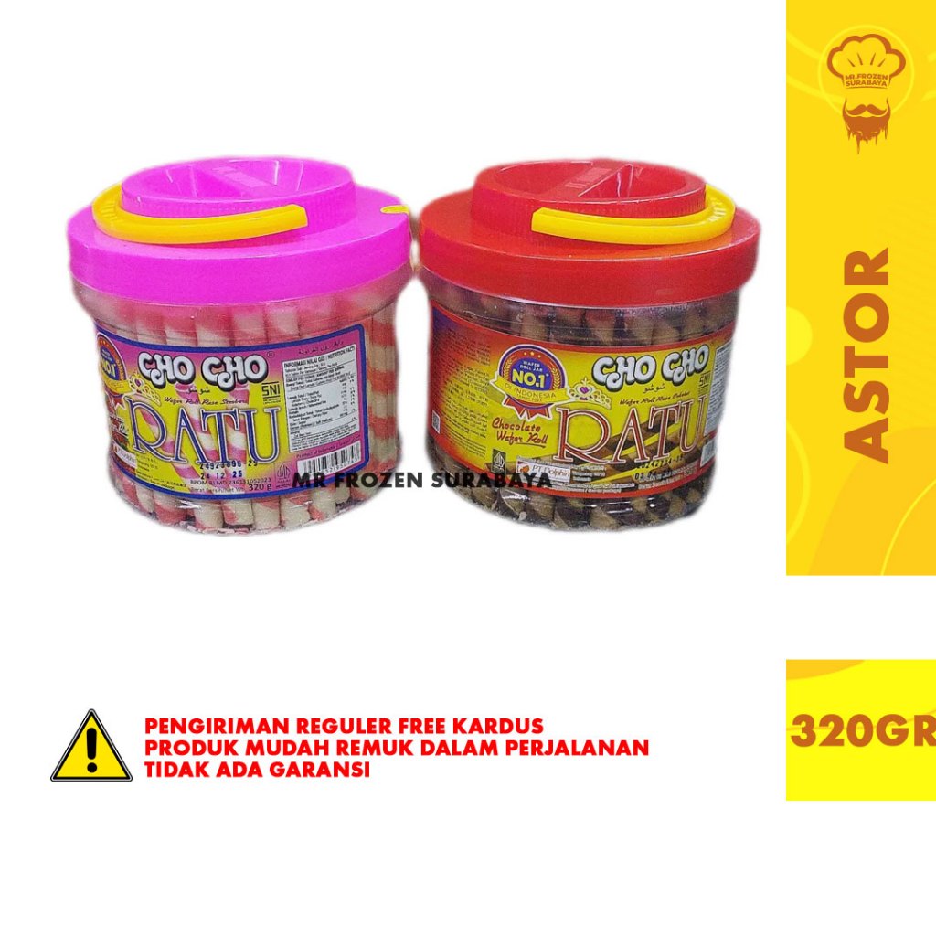 Cho Cho Astor Ratu Coklat dan Strawberry 320gr