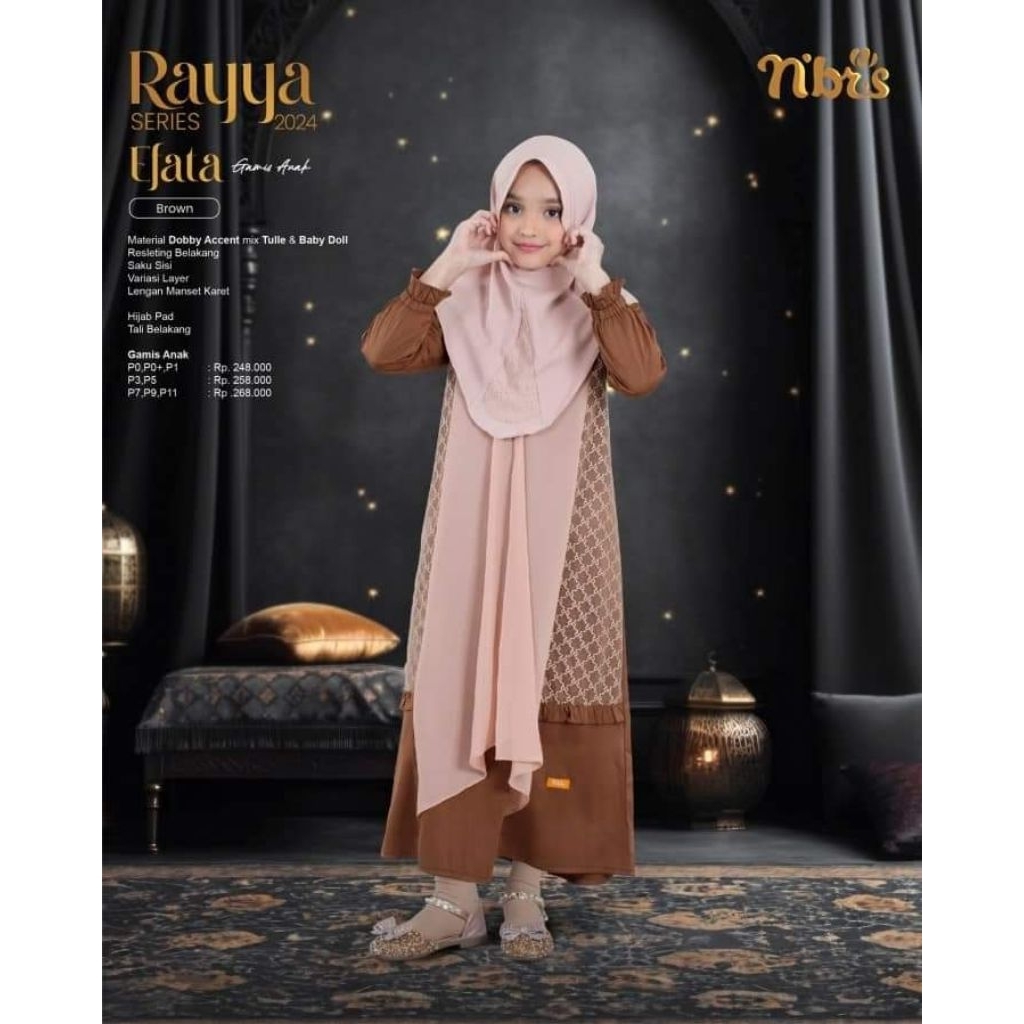 Efata gamis brown