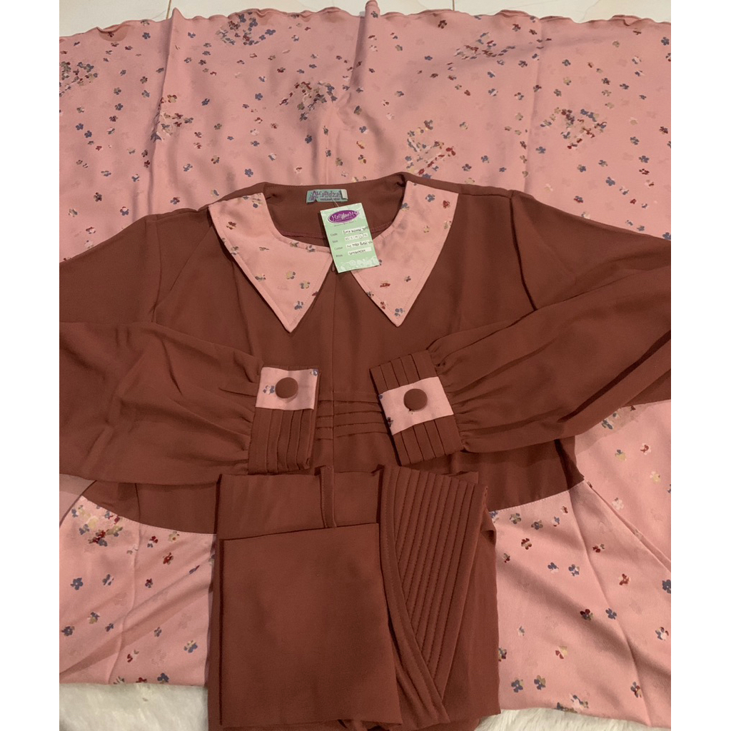 Rumah Hafidzah(RH) Bmf dusty pink size L,Biru size L