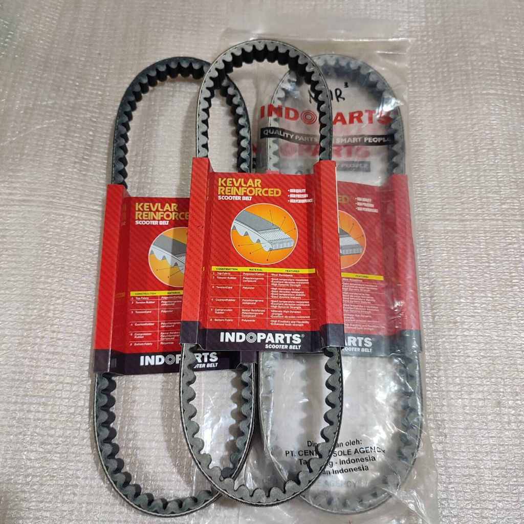 VBelt V-Belt Vanbelt motor Indoparts Mio J, Smile, Sporty, GT, Soul Kevlar Reinforced