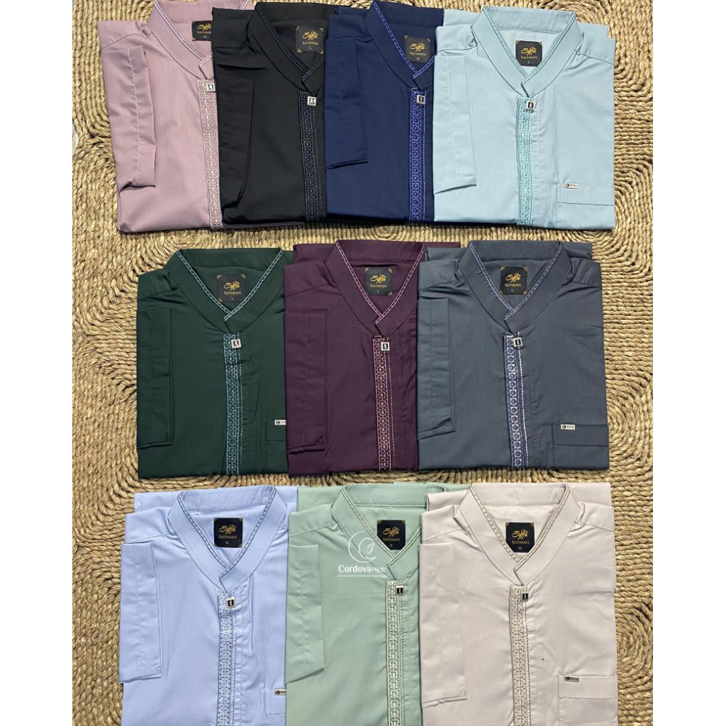 Koko Syfa Rahman Koko lengan pendek Koko katun toyobo || Cordova Super Store