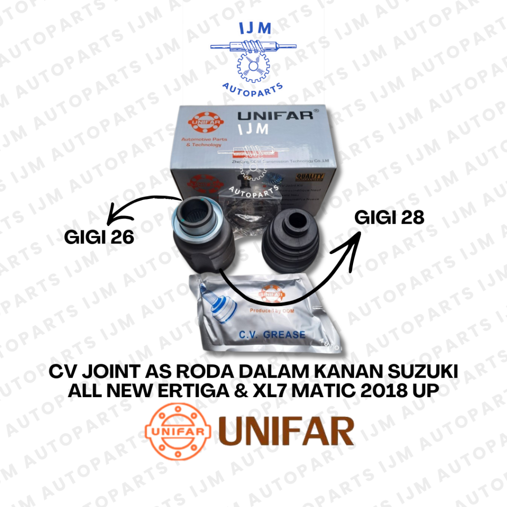 CV Joint As Roda Dalam Kanan Suzuki All New Ertiga & XL7 Matic 2018 Up Unifar