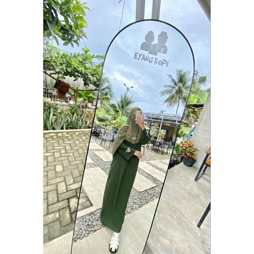 abaya set hijab cadar (1 set)