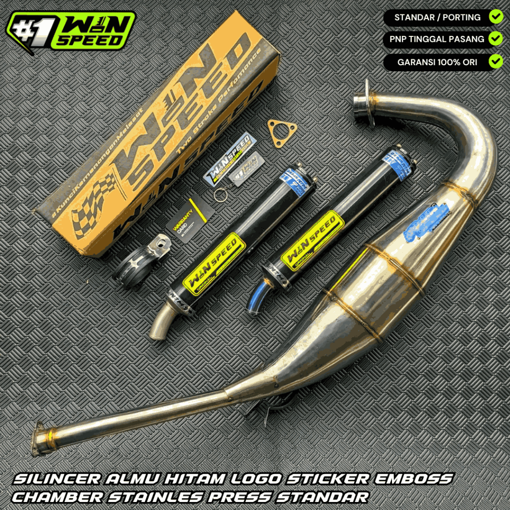 Knalpot Ninja R/RR/SS Stanlis Pres Standar Original Win Speed Original Win Speed