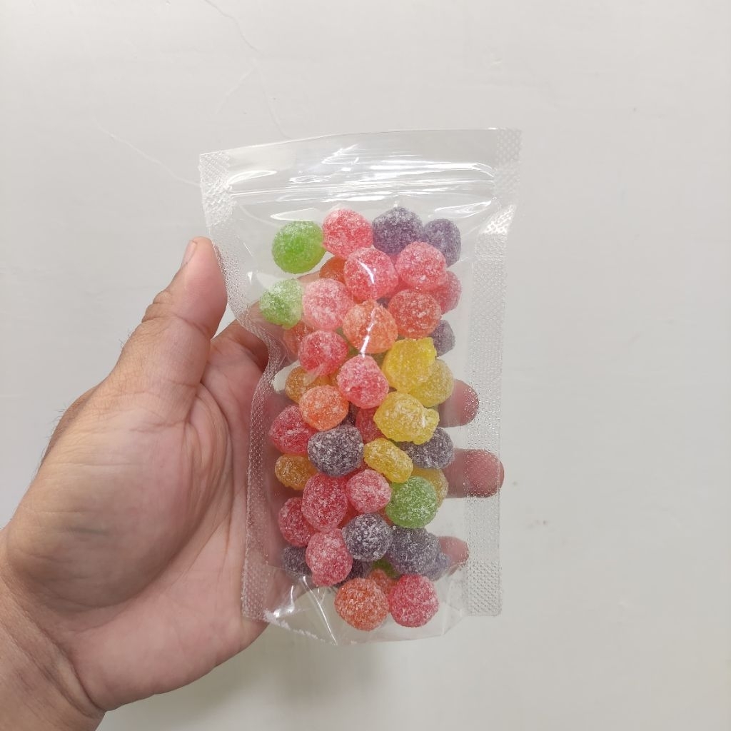 Permen Mix Rasa Buah-Buahan Kemasan 100gr (Pouch) / Permen Warna Warni