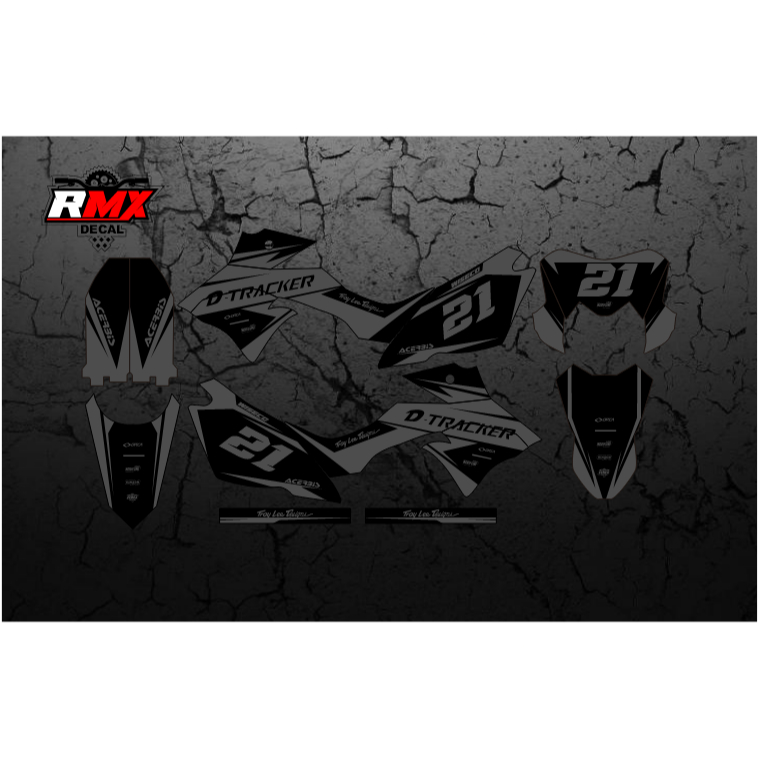 DECAL DTRACKER 150 FULLBODY (036) DEKAL STIKER D-TRACKER DTX SE 2015 2016 2017 2018 2019 2020 2021 2