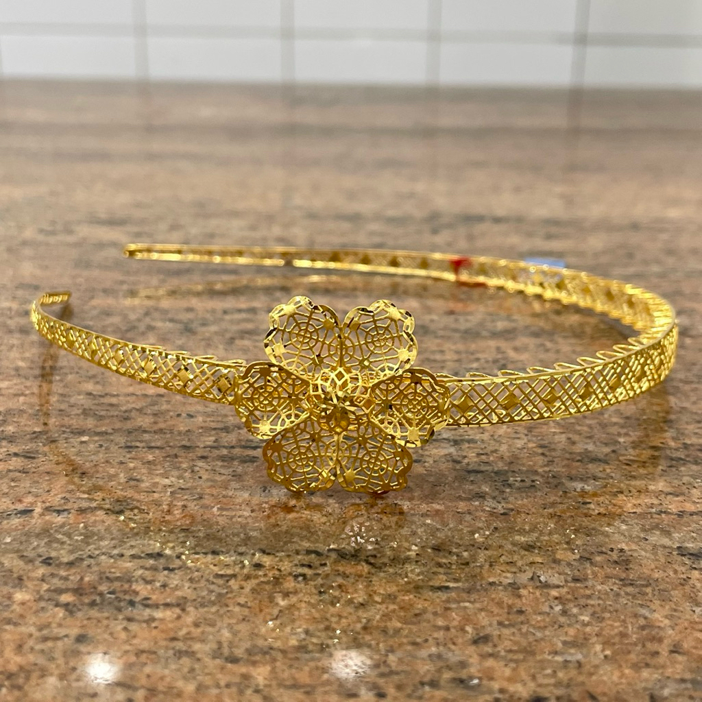 Bando Kembang Bunga Emas Asli Kadar 875 20K