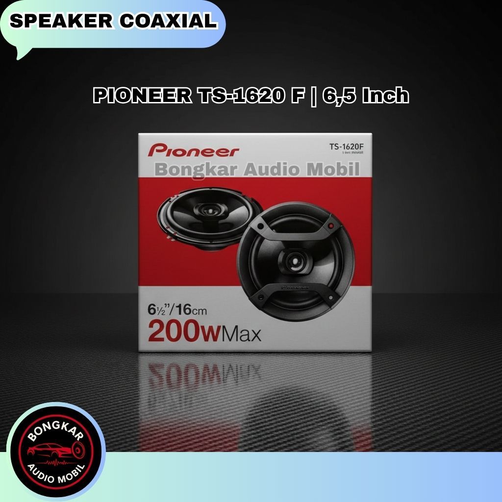 SPEAKER COAXIAL PIONEER TS-1620F / SPEAKER MOBIL COAXIAL PIONEER 6'5 INCH 2 WAY