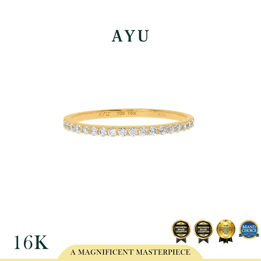 AYU Cincin Emas - The Original Ayu Stack 16K Yellow Gold