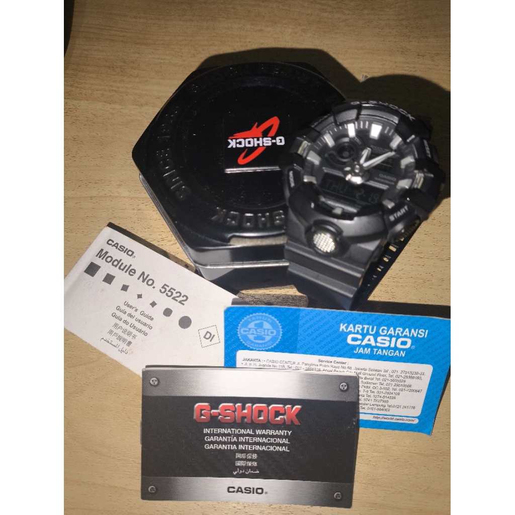 G-Shock GA-700-1BDR Second Original