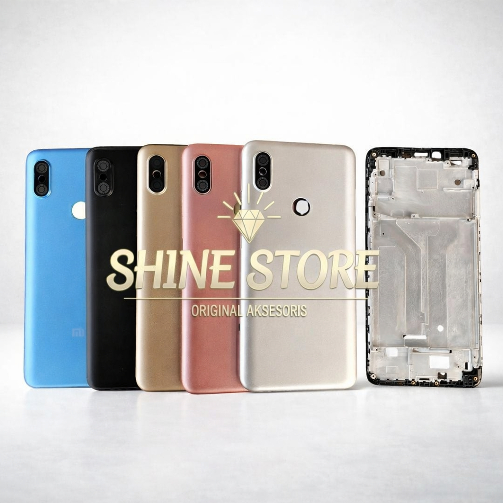 Casing Housing Fullset HP Xiaomi Redmi S2 Backdoor + Frame LCD Bekdor Kesing Full Set