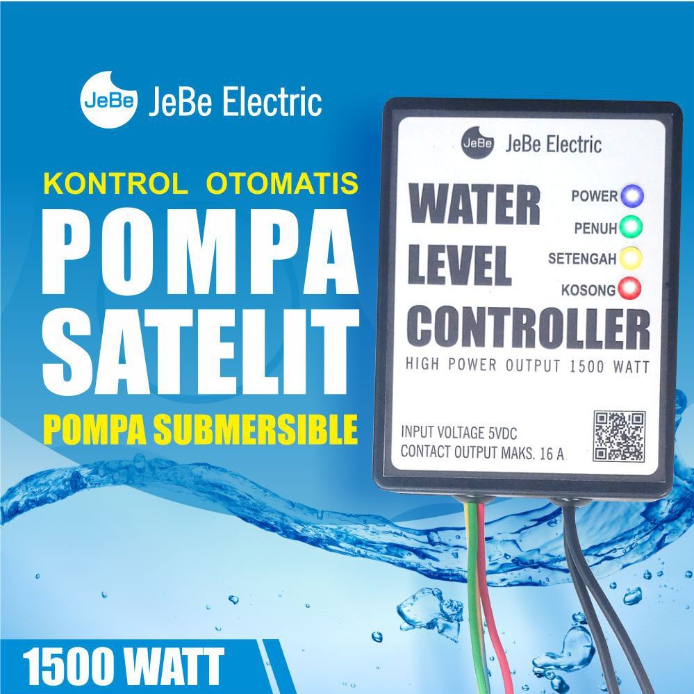Sensor kontrol level air otomatis pompa satelit_pompa sibel_pompa celup