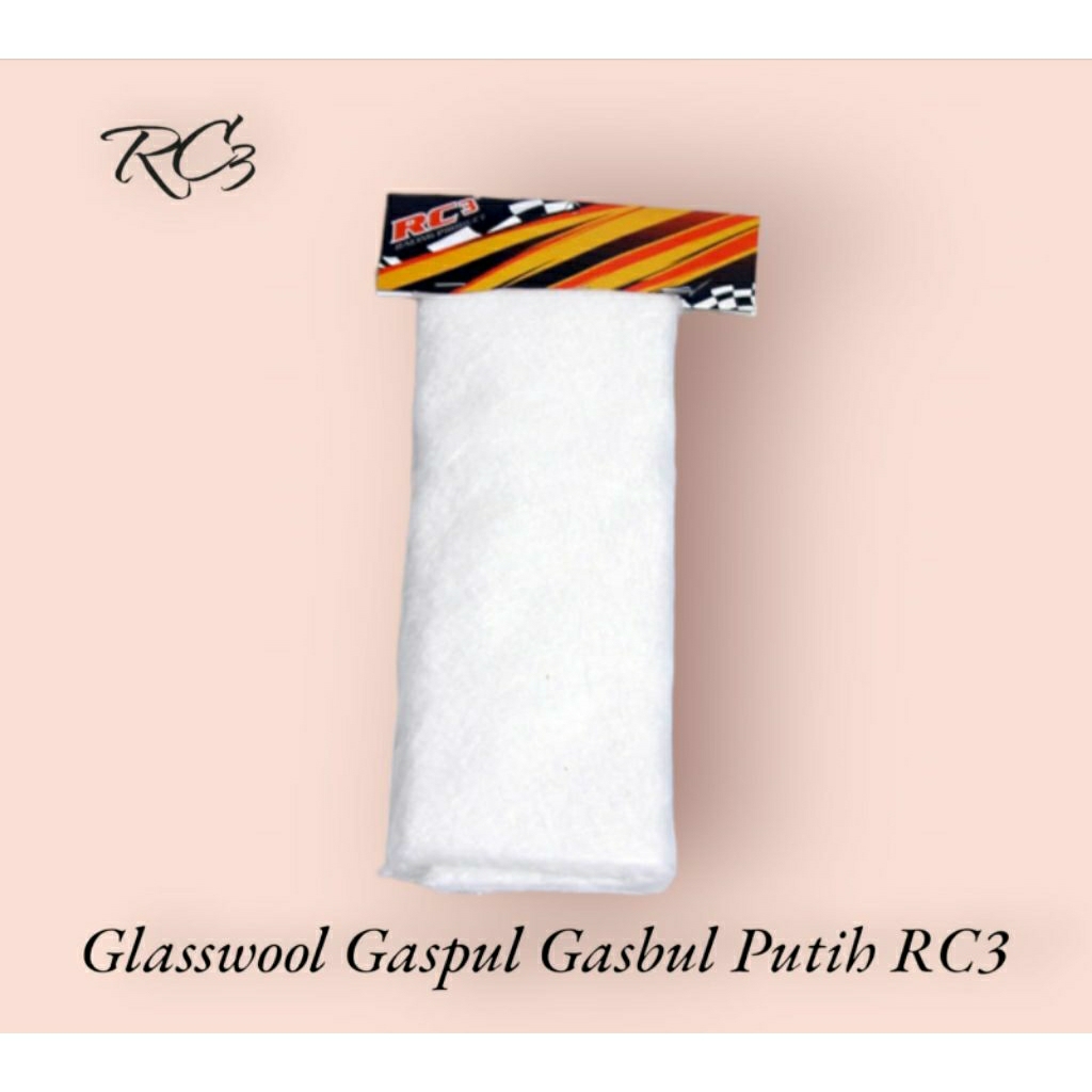 RC3 glasswool racing peredam suara knalpot