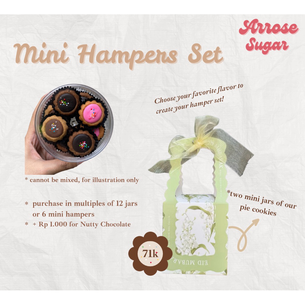 Set Hampers Lebaran Mini - Kue Kering Coklat / Pie Cookies