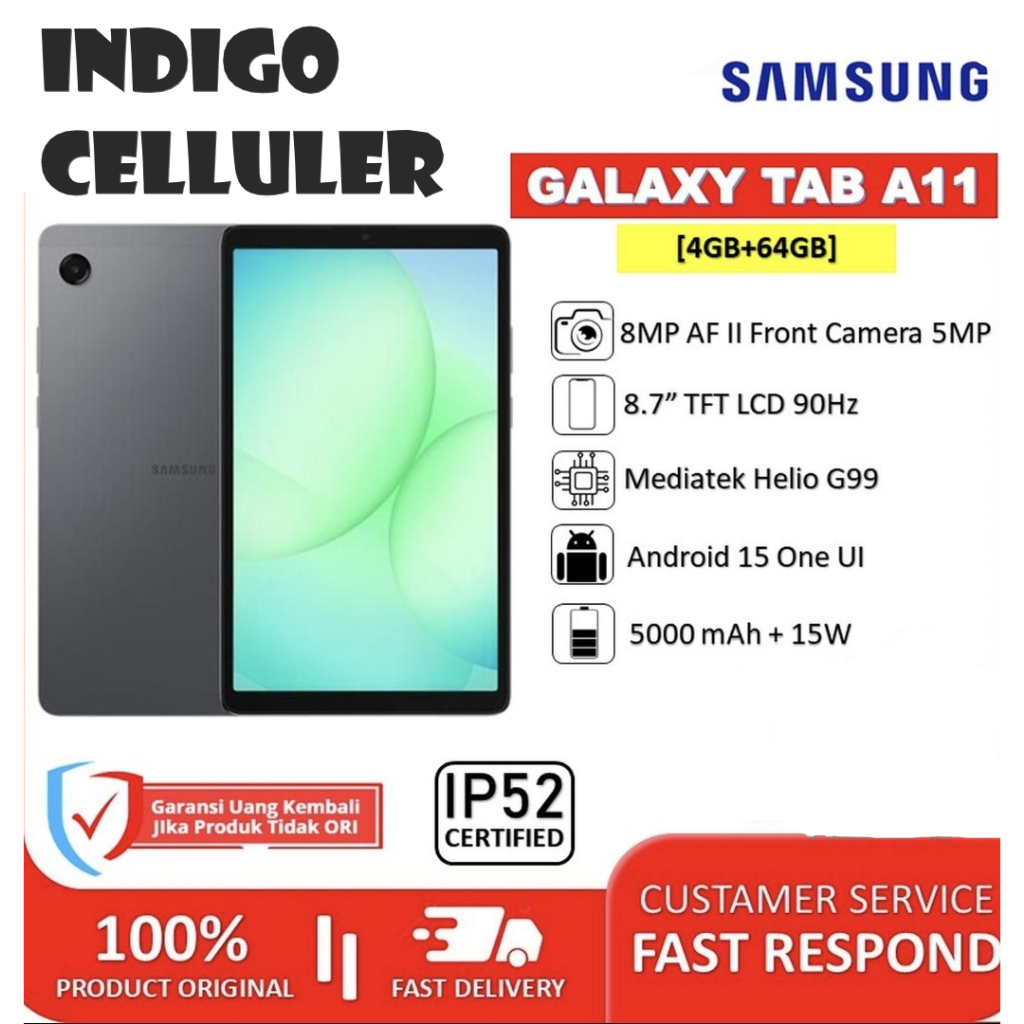 Samsung Galaxy Tab A11 Ram 4/64Gb Garansi Resmi