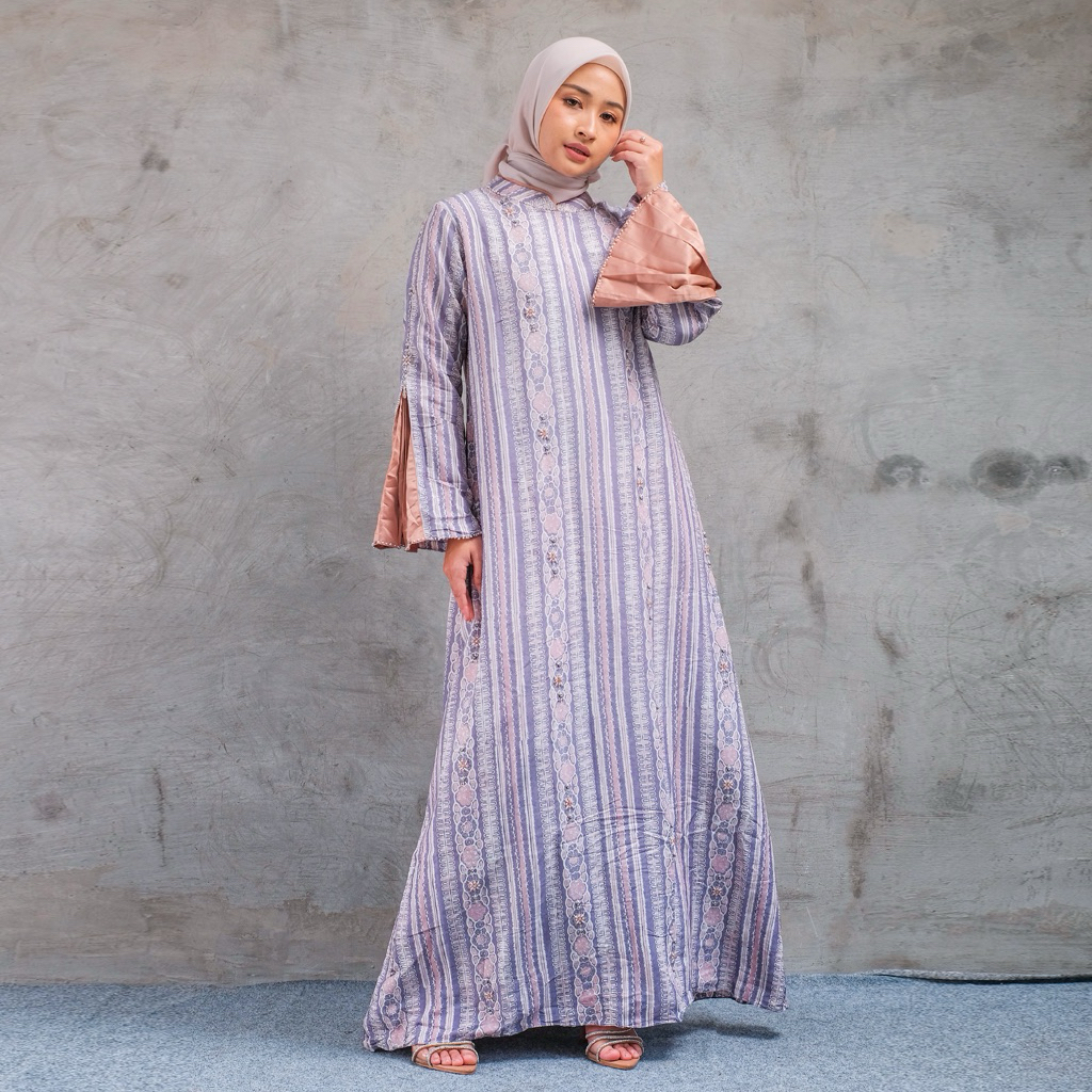 QONITA BATIK | GAUN LEONA | DRESS WANITA ATASAN WANITA | Model Terbaru Desain Elegan Gamis