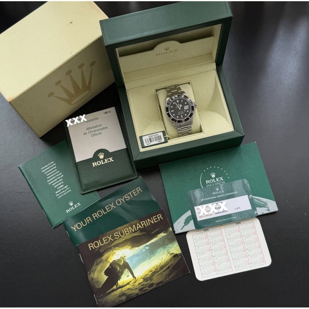 ROLEX SUBMARINER 16610 AUTOMATIC ORIGINAL YEAR: 2005