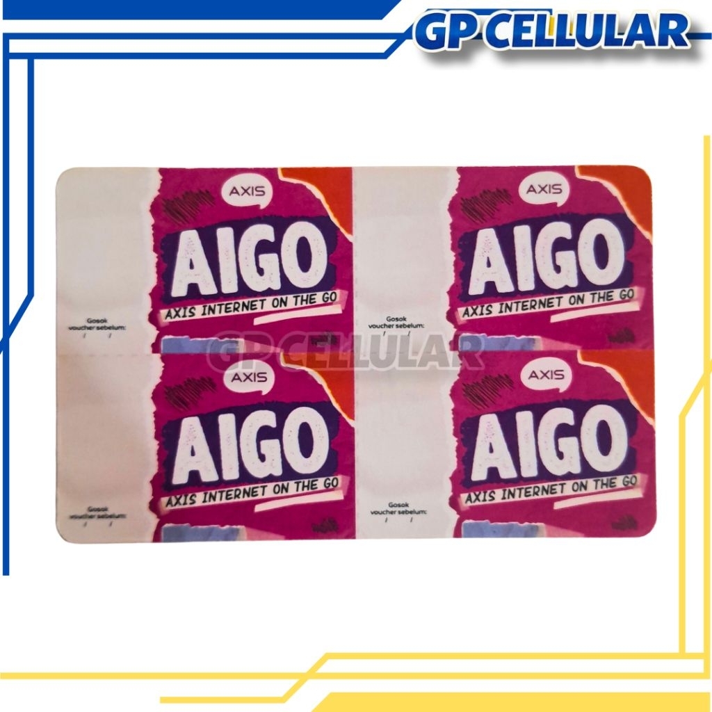 Voucher AXIS AIGO Kosong Inject Kuota Data Internet Nasional
