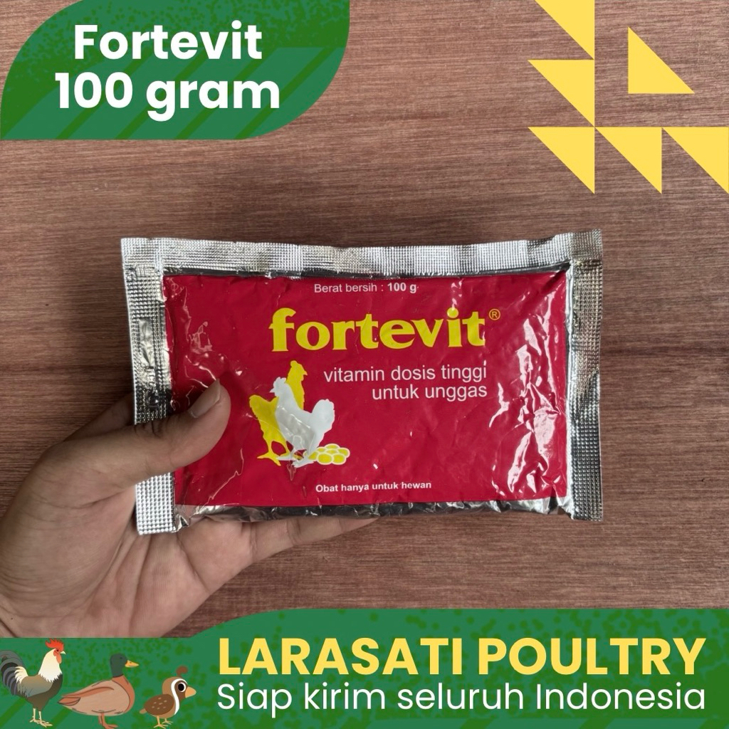 Fortevit 100 gram | Vitamin terbaik puyuh | Vitamin unggas