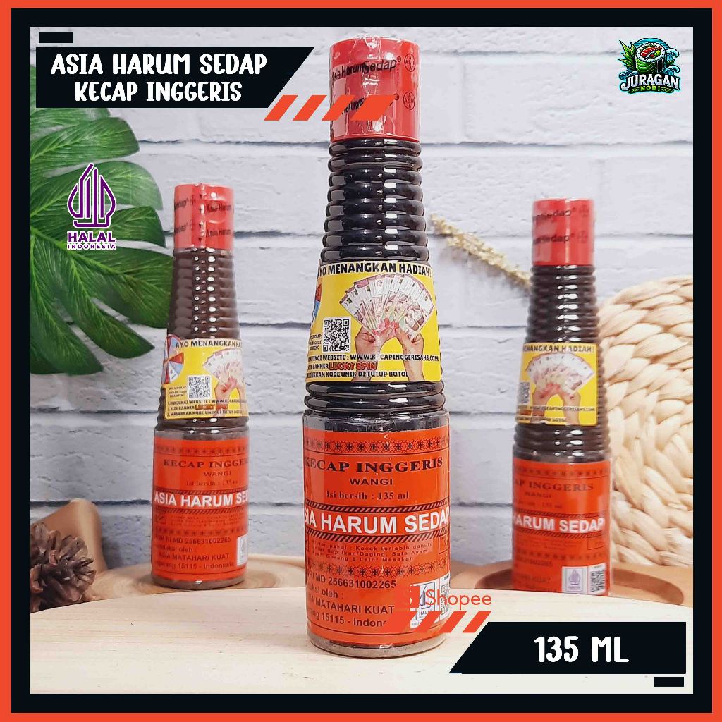 Asia Harum Sedap Kecap Inggris 135ML – Saus Inggris Gurih Manis, Bumbu Masak & Marinasi Serbaguna