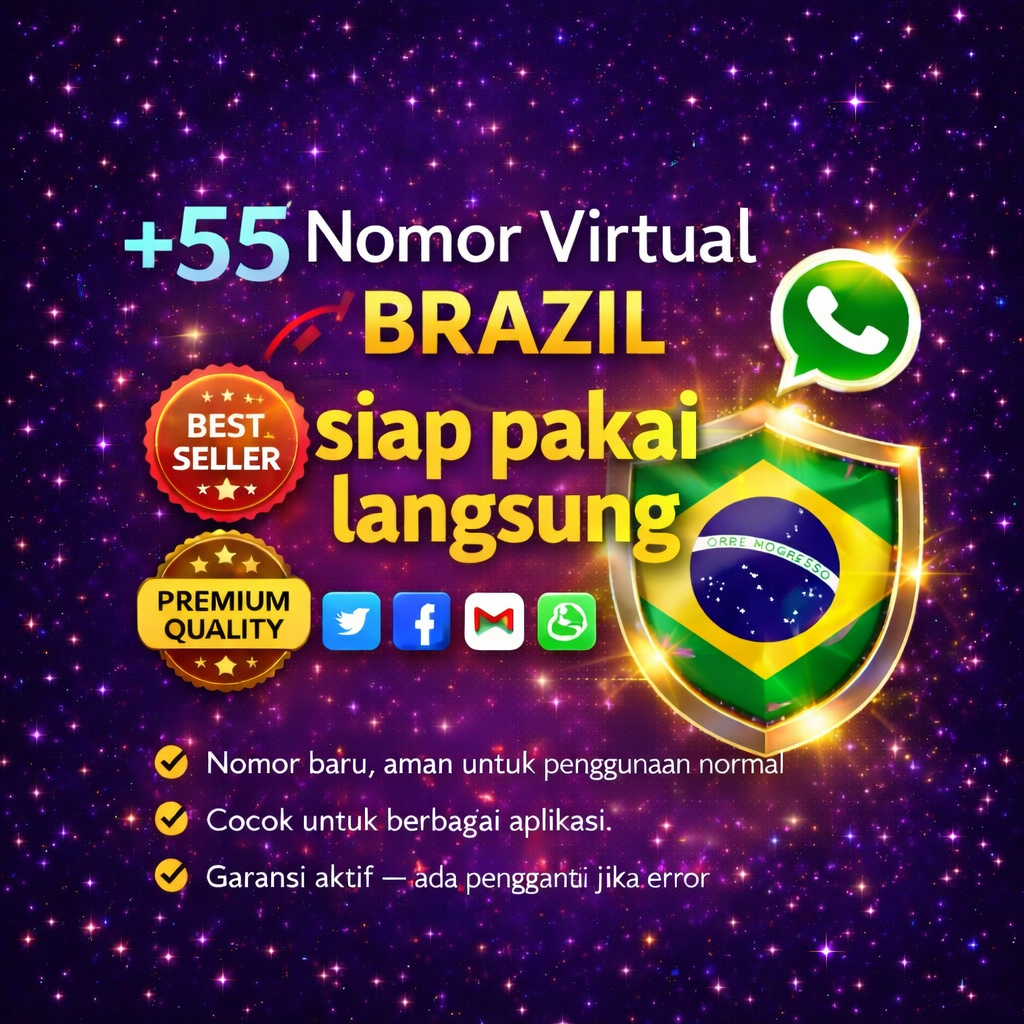 Nomor +55 Brazil Fresh & Siap Pakai Nomor Kosong Negara Brazil