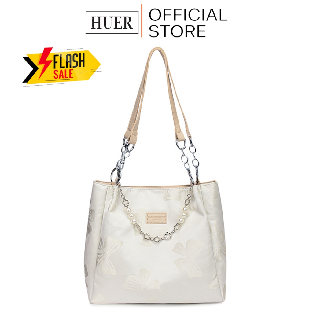 HUER ~ Tas Wanita Fissy Shoulder Bag 9536-553 Beige #0982