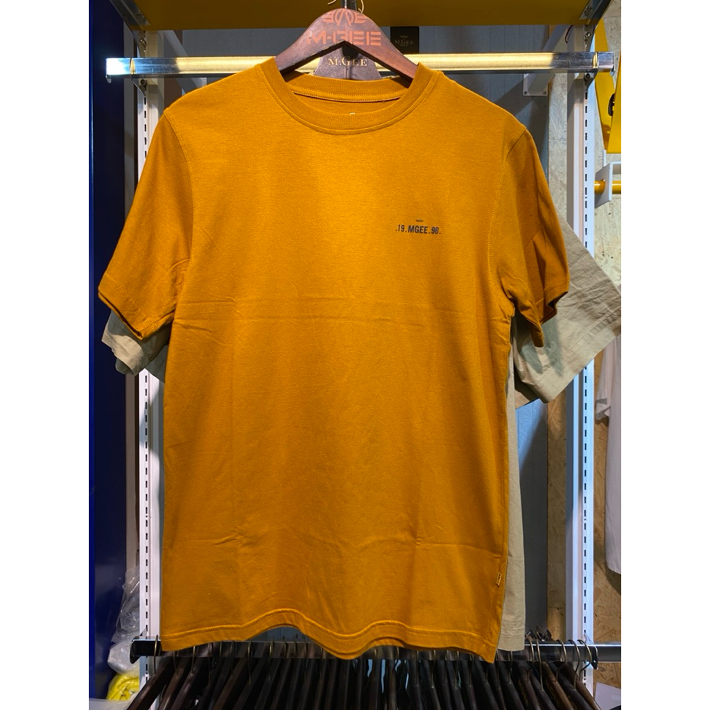 MGEE T-Shirt oblong Kaos oblong bahan katun 100% original Mgee Oasis ckpr 007 dark mustard