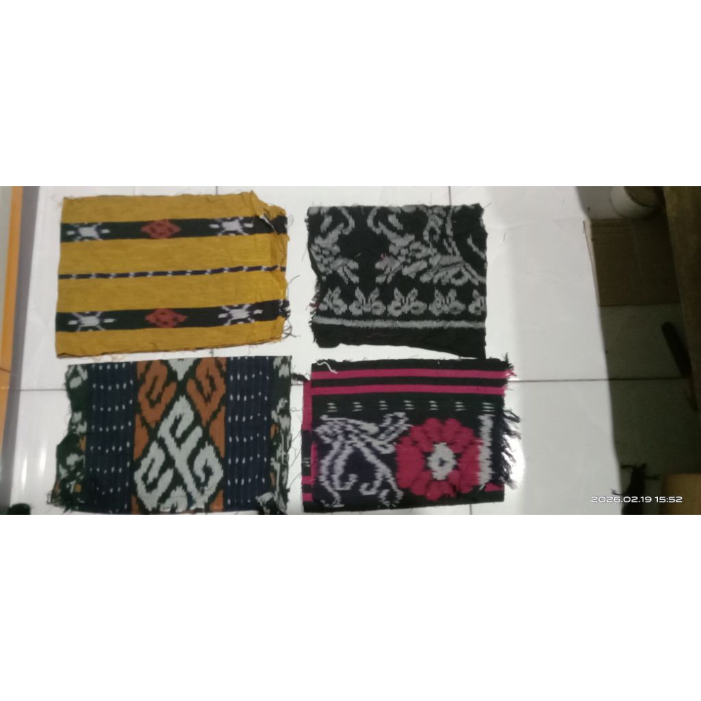 Potongan sisa kain batik tenun 30-60CM. Random Bahan variasi
