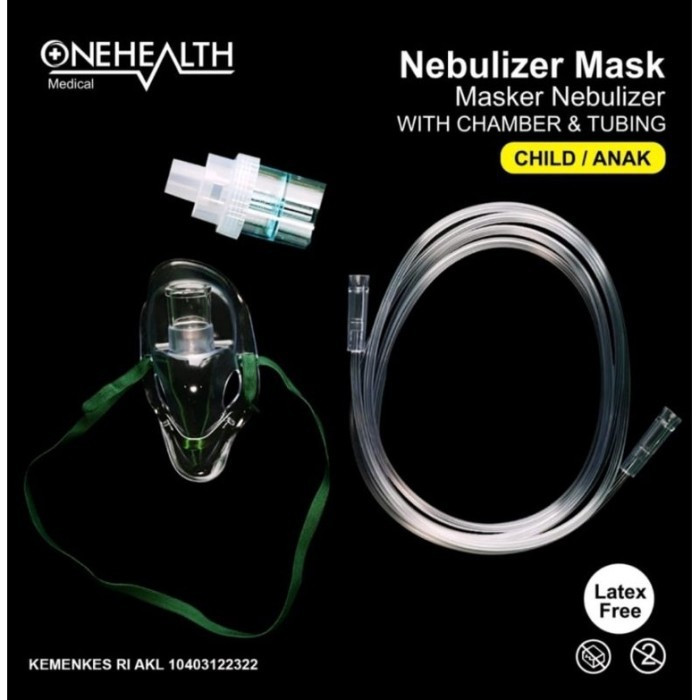 Onehealth Masker Nebulizer Bayi Anak Dewasa Nebulizer Mask