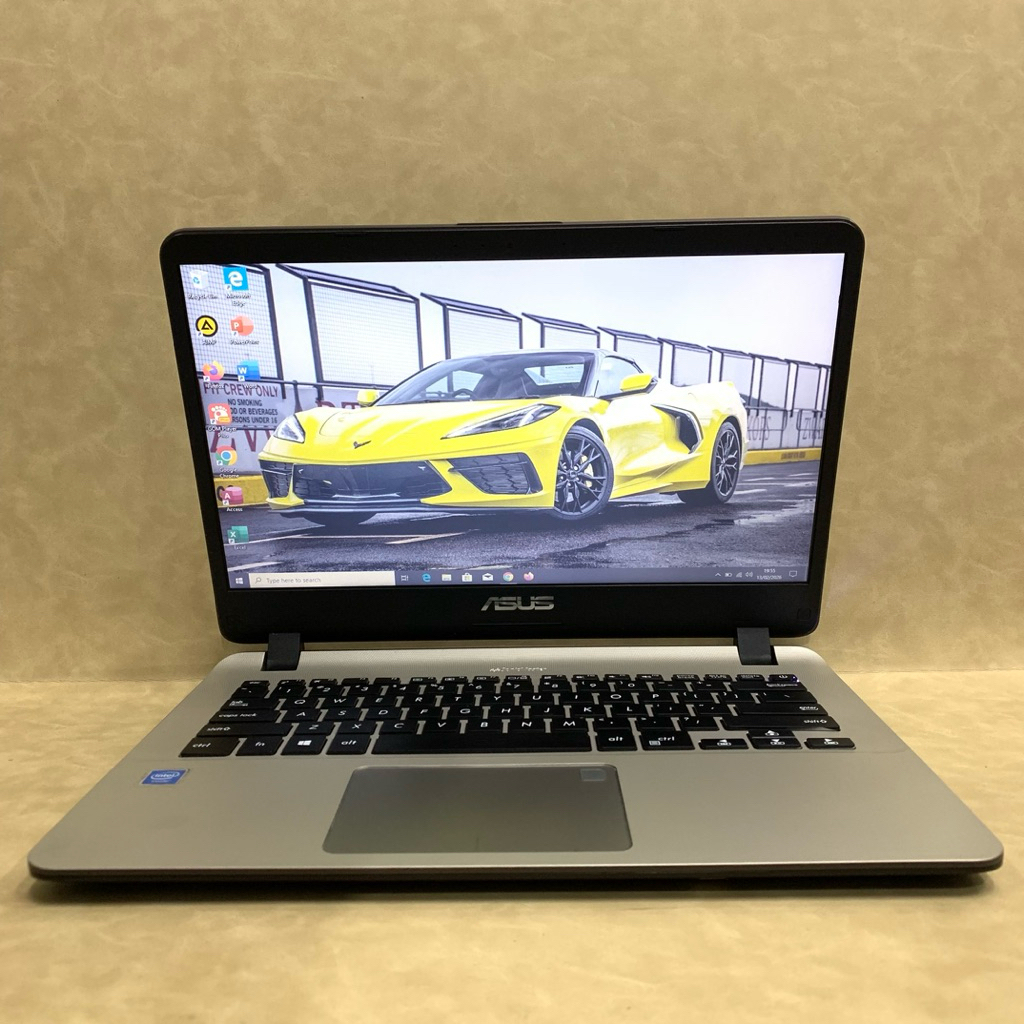Laptop murah sejutaan Asus Vivobook A407MA intel N4000 RAM 4 GB/SSD 128 GB 14”Display normal second
