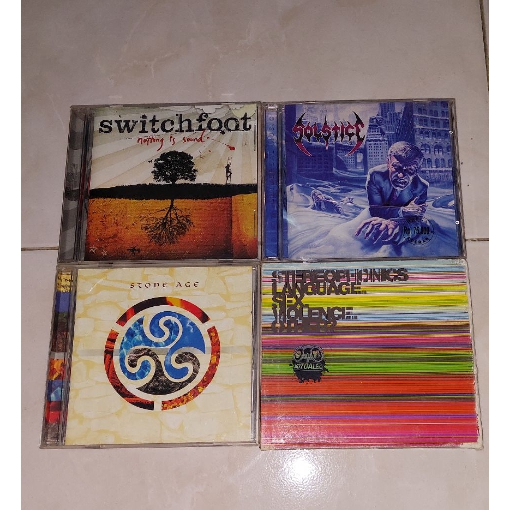 cd SWITCHFOOT-Nothing Is Sound (1) / SOLSTICE-The Sentencing / STONE AGE / STEREOPHONICS-LANGUAGE, S