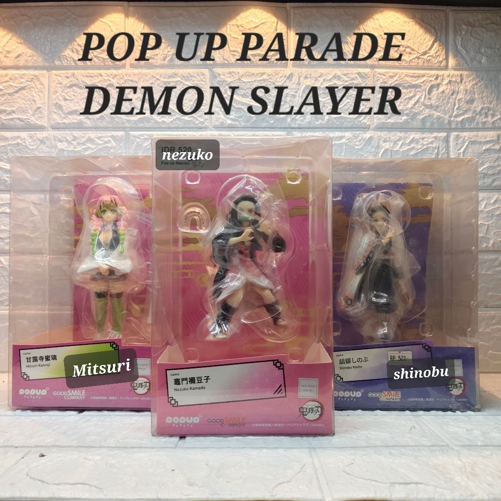 POP UP PARADE KIMETSU NO YAIBA SHINOBU NEZUKO MITSURI DEMON SLAYER FIGURE