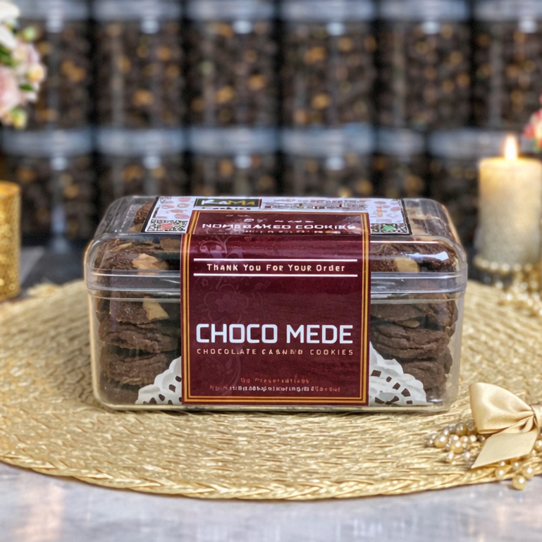 CHOCO MEDE Cookies Kue Kering Cokelat Kacang Mede Premium Butter Spesial Lebaran Kemasan Hardtop 350gr dan Jar 750ml by RaMaChef