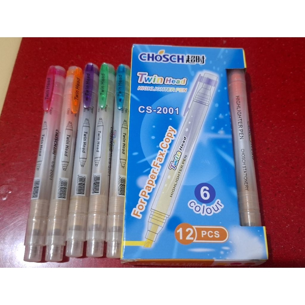 Stabilo Warna Warni / Stabilo Murah / Stabilo Timbal Balik isi 12 pcs