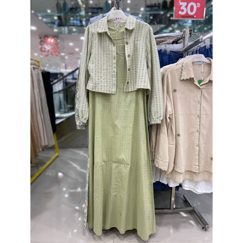 One set gamis wanita brand Exit original promo